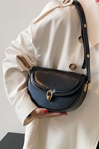 BAHELS Black Vintage Women's Mini Shoulder Bag - with Strap