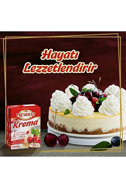 İçim President Krema 1 lt X 5 adet