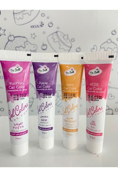Dr. Gusto Jel Gıda Boyası 50 gr. Fuşya Mor Ten Gül