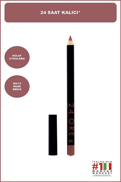 Deborah 24Ore Lip Liner No: 13 Nude Brick