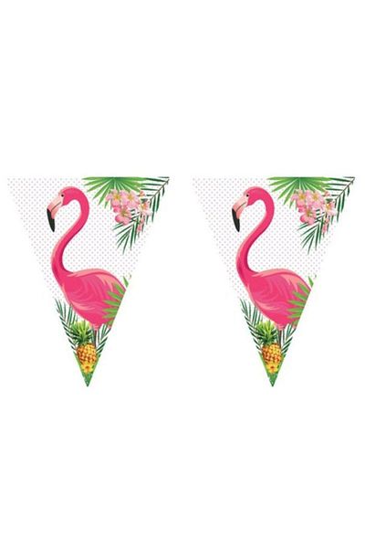 Partioutlet Πανό με σημαιάκι Flamingo