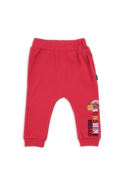 Bebelop Unisex Baby Kids Rainbow Pattern Single Bottom Sweatpants Set of 2