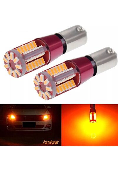MeyZone T10 5w Turuncu 57 Ledli Araba Oto Işık Iç Lamba Park Plaka Led Ampul Araç Aydınlatma