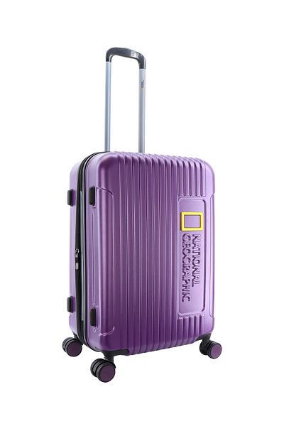 NATIONAL GEOGRAPHIC Canyon Luggage Trolley Medium Check-In  Metallic Purple