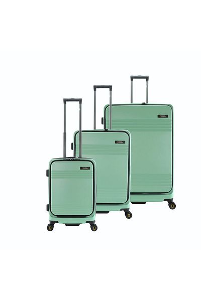 NATIONAL GEOGRAPHIC Lodge Travel Suitcase Set 3 pc Jade