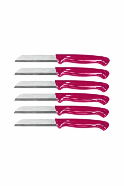 Solingen Pembe Simli Delikli Meyve Bıçağı Seti 6'lı