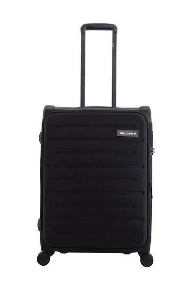 Discovery Motion PP/Poly Medium, TSA Lock, Unbreakable, 4 Double Wheels, 24 Inch Black