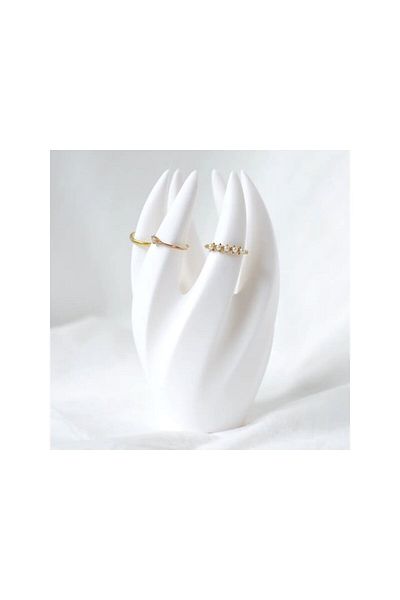 HobiHub Decorative Hand Shaped Ring and Jewelry Organizer, Jewelry Stand