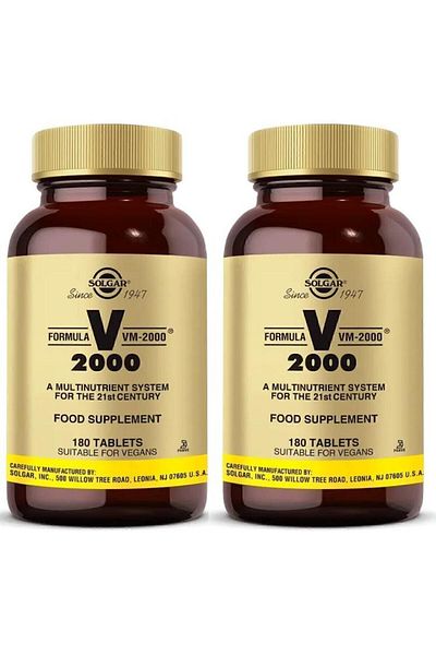Solgar Vm 2000 - 180 Tablet Multivitamin Clothes 2 Pieces