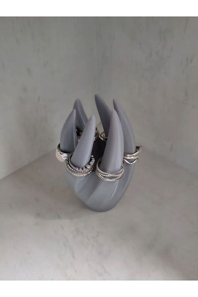 HobiHub Hand Shaped Decorative Ring and Jewelry Organizer - Stand
