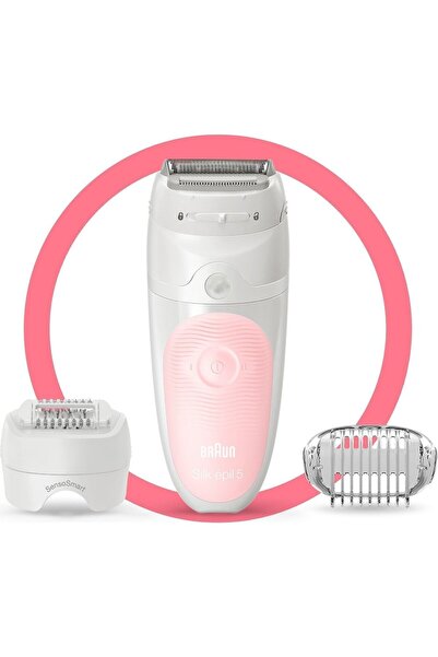 Braun SİLK-EPİL 5 5620 SENSOSMART,KABLOSUZ,ISLAK&KURU KULLANIM,PEMBE,3'Ü 1 ARADA, EPİLATÖR/EPİLASYON