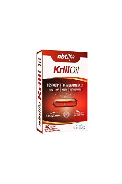 Nbt İlaç Nbt life Krill Oil - 30 Capsules Food Supplement