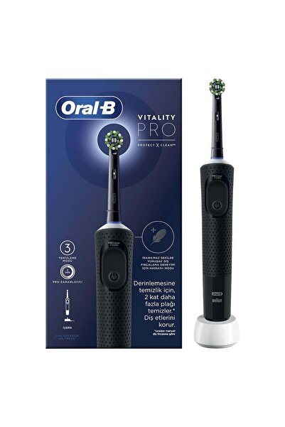 Braun ORAL B D103 VITALITY PRO CROSS ACTION ŞARJLI DİŞ FIRÇASI (SİYAH)