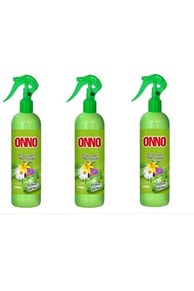 ONNO Oda Parfümü Flower Garden - Çiçek ve Bahar Kokusu 350 ml x 3 Adet