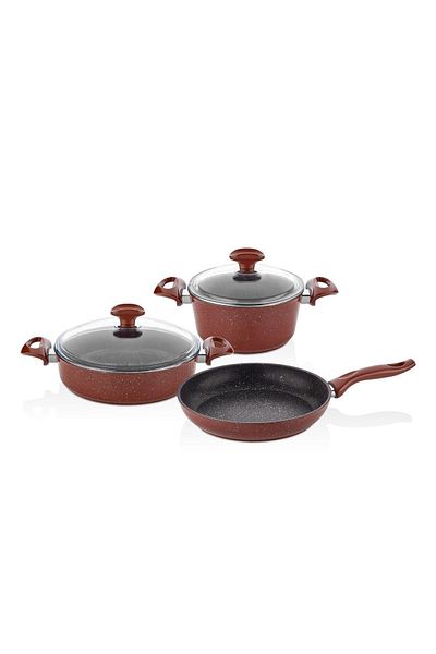 FALEZ Çınar 5 Piece Granite Set