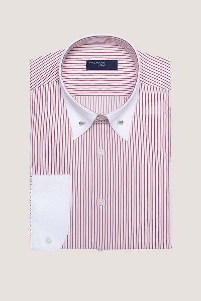 Paşahan Striped Collar Pin Shirt