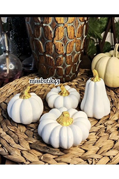 Home Balkabagı 4 lü dekoratif süs dekorasyon obje biblo hediyelik