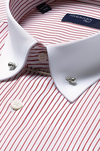 Paşahan Striped Collar Pin Shirt