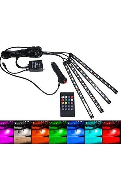 MeyZone 12 Ledli Ayak Altı Led Lamba Sese Duyarlı Led Müziğe Duyarlı Led Çakmaklık Girişli