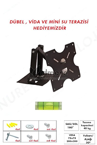 bt bayır teknoloji Samsung 49'' Inç 125 Ekran Uyumlu Çift Kollu Televizyon Ha...