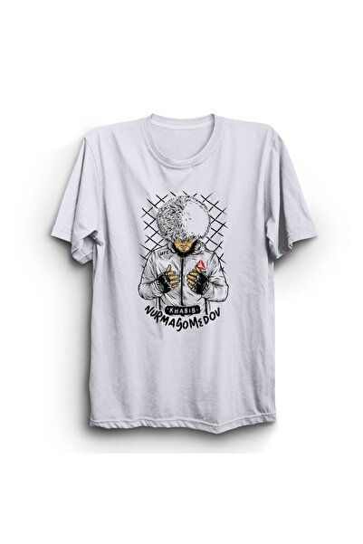 The Fame تي شيرت Khabib Nurmagomedov - 100% قطن UFC، للقتال والقتال للسيدات