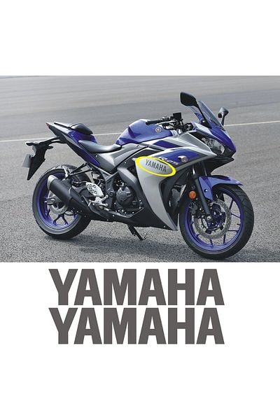 oracall Yamaha r25 sticker, smoked sticker, yamaha lettering, yamaha sticker