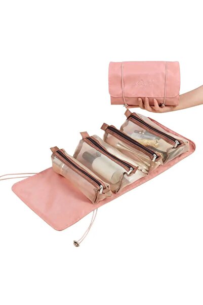 ZUNHAI Makyaj Çantası Çıkarılabilir Dördü Bir Arada Makyaj Çantası