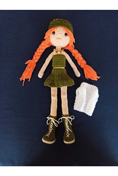S&k Collection Bahar Bebek Amigurumi Organik Örgü 40 Cm. Bebek