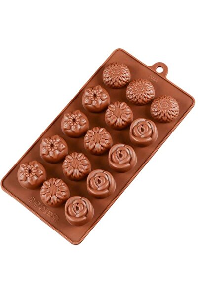 PASTRY PLANET Mixed Flower Themed Silicone Chocolate Mold