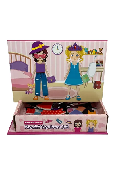 CA Games 72-Piece Magnetic Clothes Set for Girls Ages 4+ - Educational Activity Game