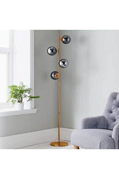 VİSENTE HOME Gold Şık Lambader Seti