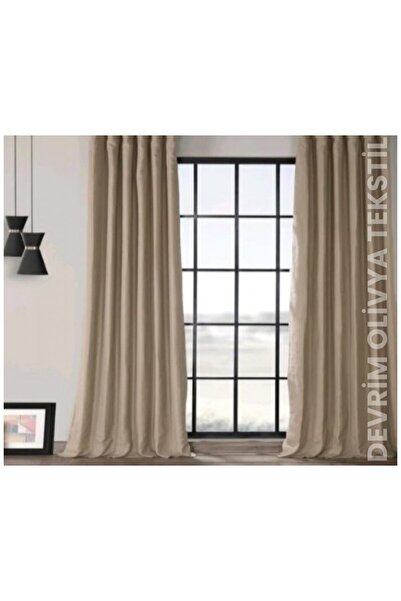 SHY TEKSTİL Луксозно бежово затъмнение от 1-ви клас - Светлоустойчиво, изключително здраво затъмняващо перде