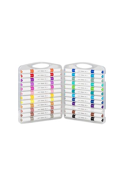 Rich Art-X Acrylic Duo Marker - Double Ended Water Based, 24 Color Set Painting Pen