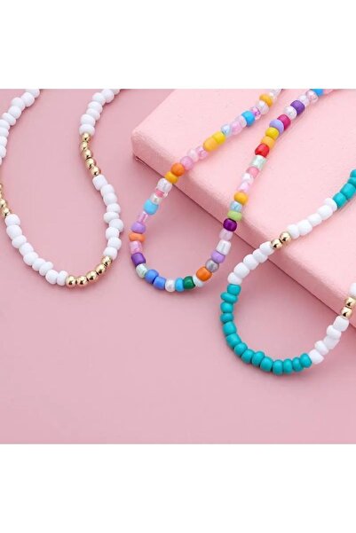 İPAR AKSESUAR KUM BONCUK 3'LÜ KOLYE