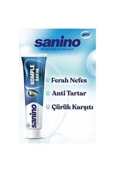 Sanino Complete Care Sanino Toothpaste 6 Pieces 75 Ml - Daily Protection RENEWED FORMULA