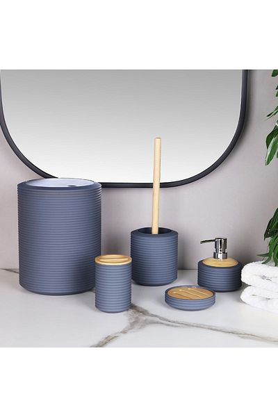 AROW Zoey 5 Piece Ακρυλικό Σετ Μπάνιου - Γκρι, Tr-4402