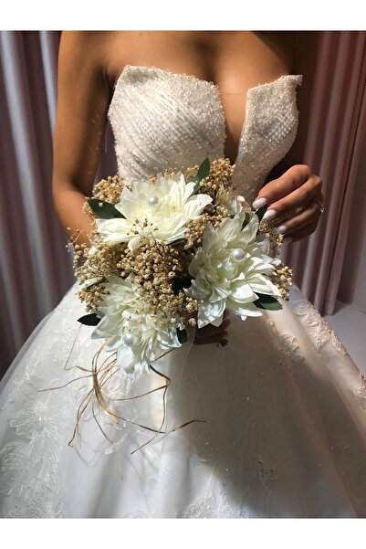 MEDUSA Daphne Gelin Çiçeği ve Damat Yaka Buketi