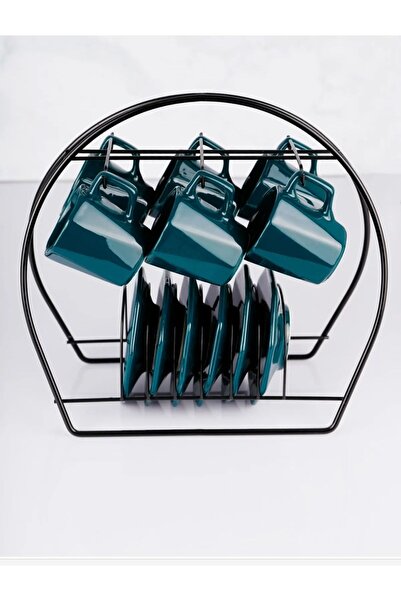 METALAY حامل كوب وكأس بيضاوي أسود