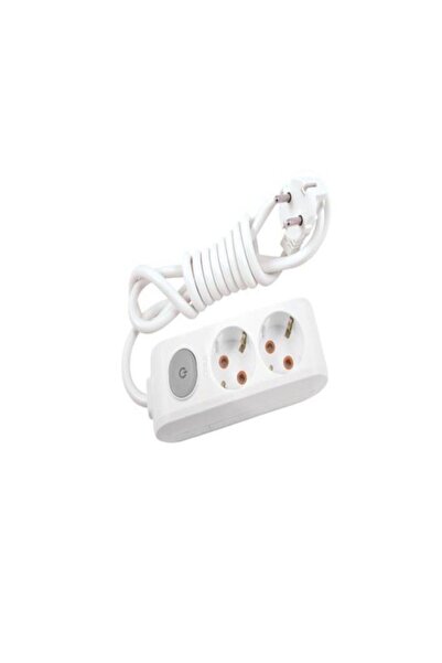 VİKO Multi-let 2 Li Anahtarlı Çocuk Korumalı Grup Priz 1 Mt