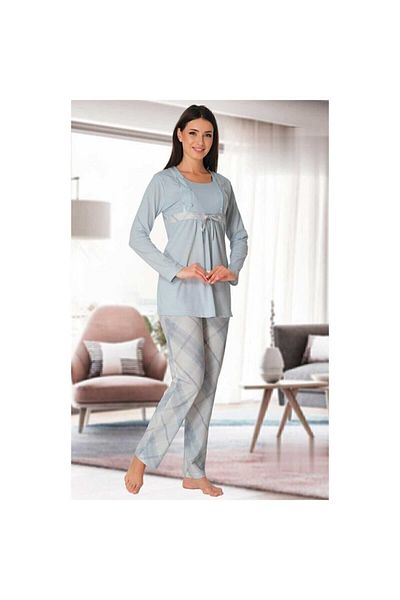 Effort Pijama Set de pijamale de maternitate pentru alăptare pentru femei Zerre Bebe