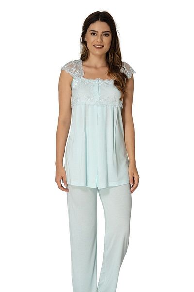 Effort Pijama Γυναικεία Πράσινη Πιτζάμες Μητρότητας κοντομάνικη 2303