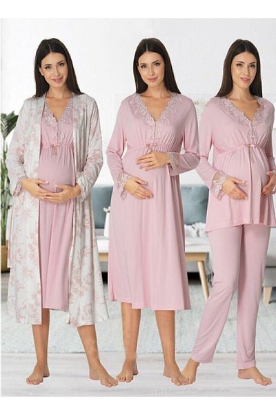 Effortt Zerre Bebe Women's Pink Maternity Set
