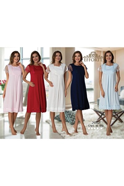 Effortt Set cămașă de noapte de maternitate pentru femei, roz