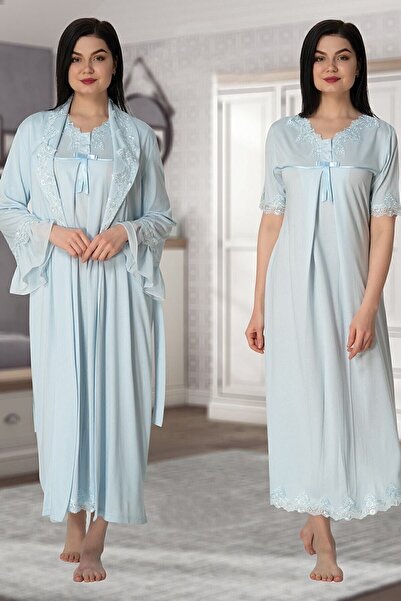Effort Pijama Effortt 5035 Maternity Night Set with Dressing Gown
