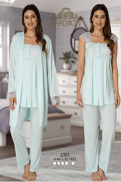 Effort Pijama Σετ πιτζάμες εγκυμοσύνης 3 τεμαχίων