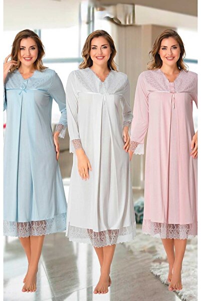 ByLohusa Effortt Ροζ Δαντελένιο Νυχτικό εγκυμοσύνης