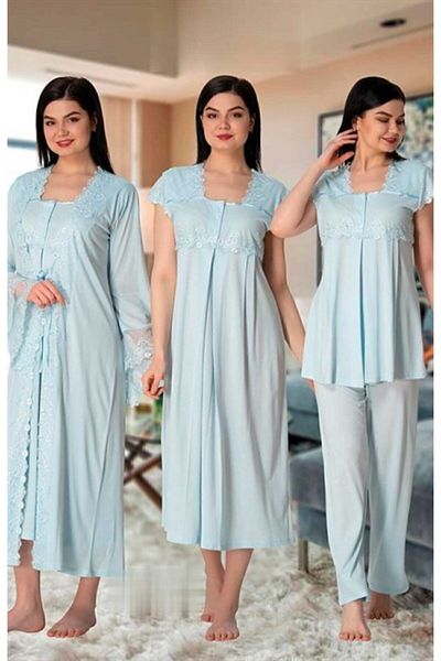 Effort Pijama Freya Effort Maternity Maternity Dressing Gown Nightgown Pajamas Set 4 Pieces