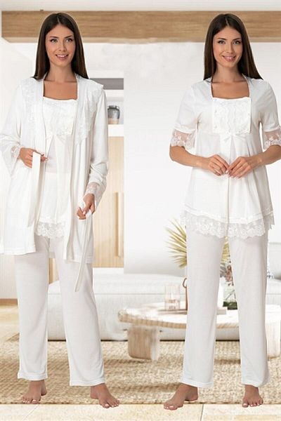 Effort Pijama Σετ πιτζάμες με δαντέλα μητρότητας Freya Effort με μανίκια