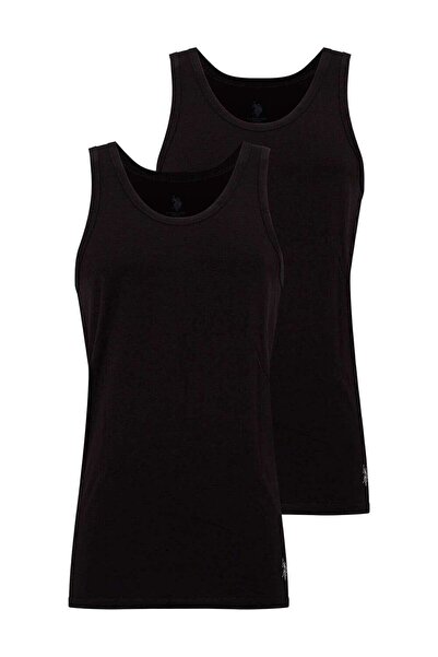 U.S. Polo Assn. 8Z.0T.18.A.8.G U.S. Polo Assn. Men's Melange 2 Pack Undershirt 8Z.0T.18.A.8.G