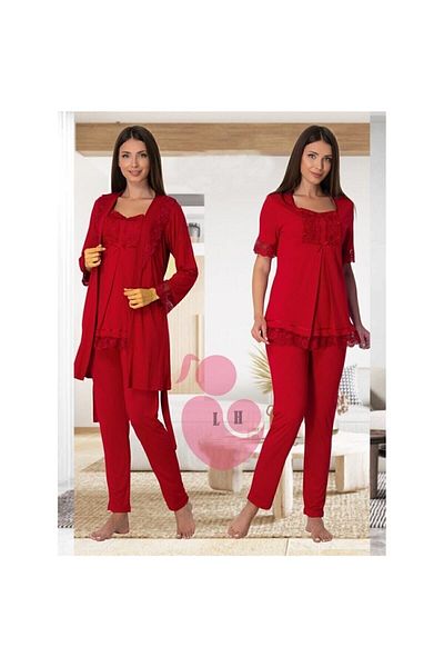 Effort Pijama مجموعة الأمومة المكونة من 3 قطع من Efortt مع ميزة الرضاعة الطبيعية